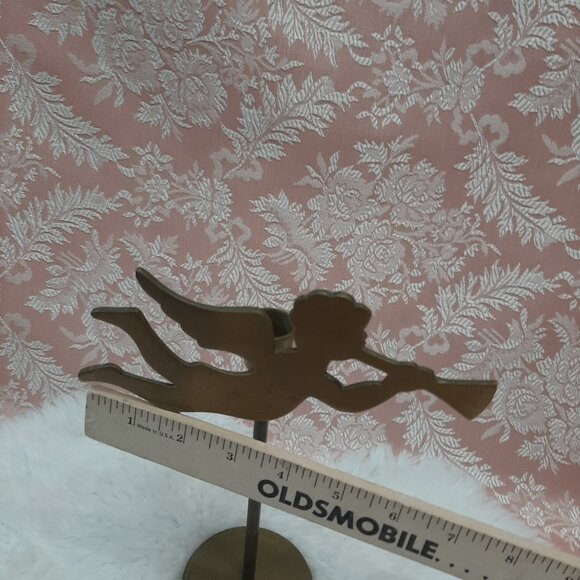 Vintage Brass Cherubs Candlesticks - Picture 7 of 8